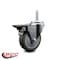 Service Caster 4 Inch Gray Polyurethane Wheel Swivel 58 Inch Threaded Stem Caster with Brake SCC SCC-TS20S414-PPUB-PLB-58212 - alternate 2